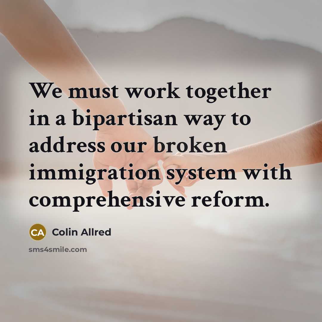 “We must work together in a bipartisan way to address…” quote by Colin Allred