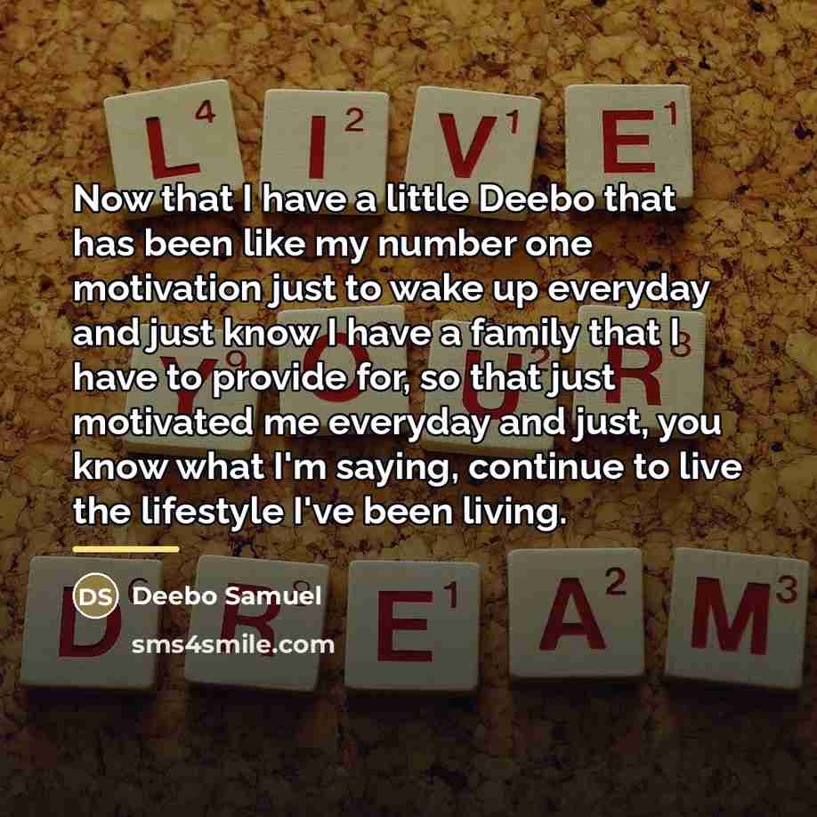 “Now that I have a little Deebo that has been…” quote by Deebo Samuel