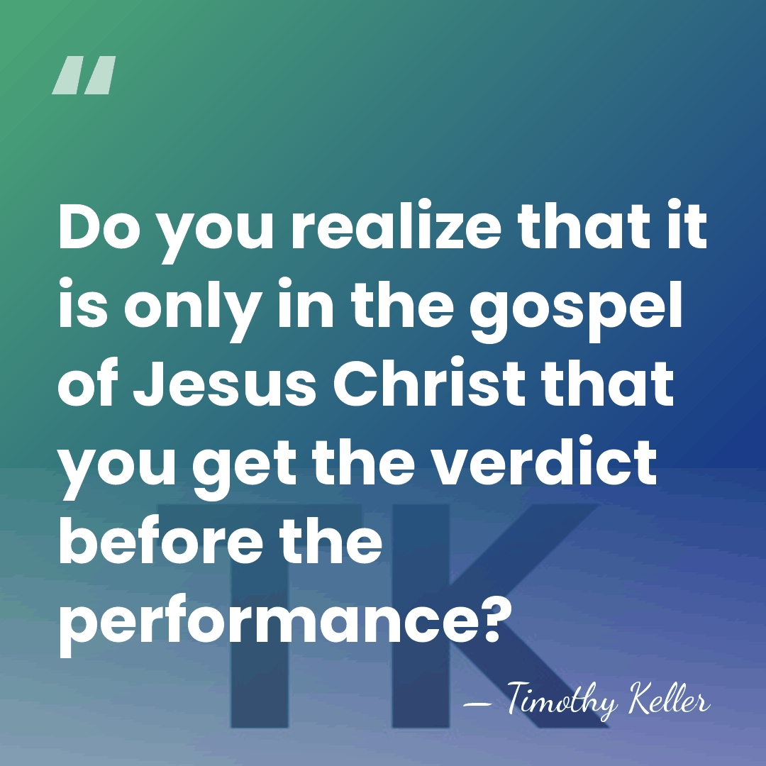 Do you realize that it is only in the gospel of Jesus&hellip; - Timothy Keller