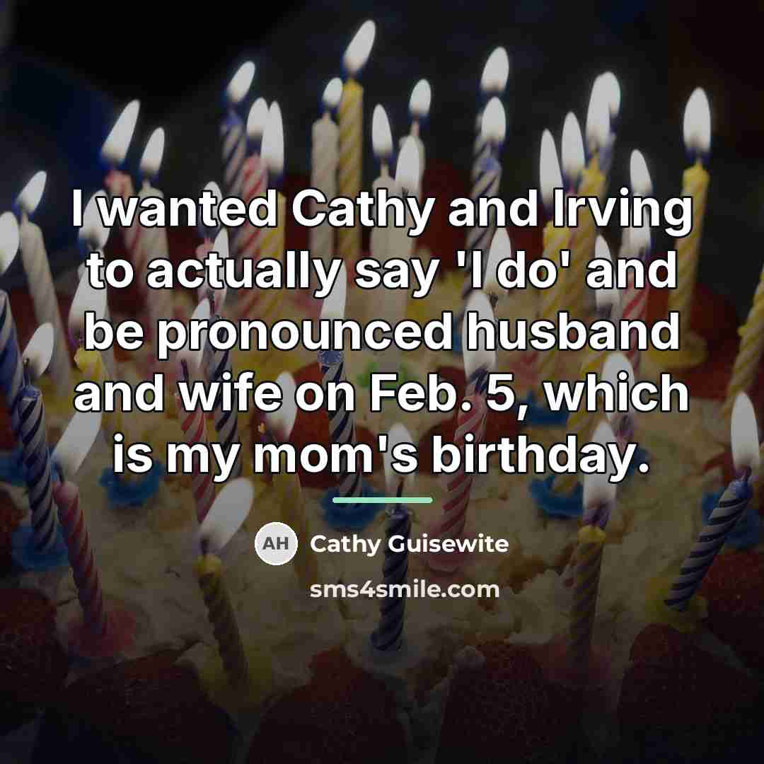 “I wanted Cathy and Irving to actually say 'I do'…” quote by Cathy Guisewite