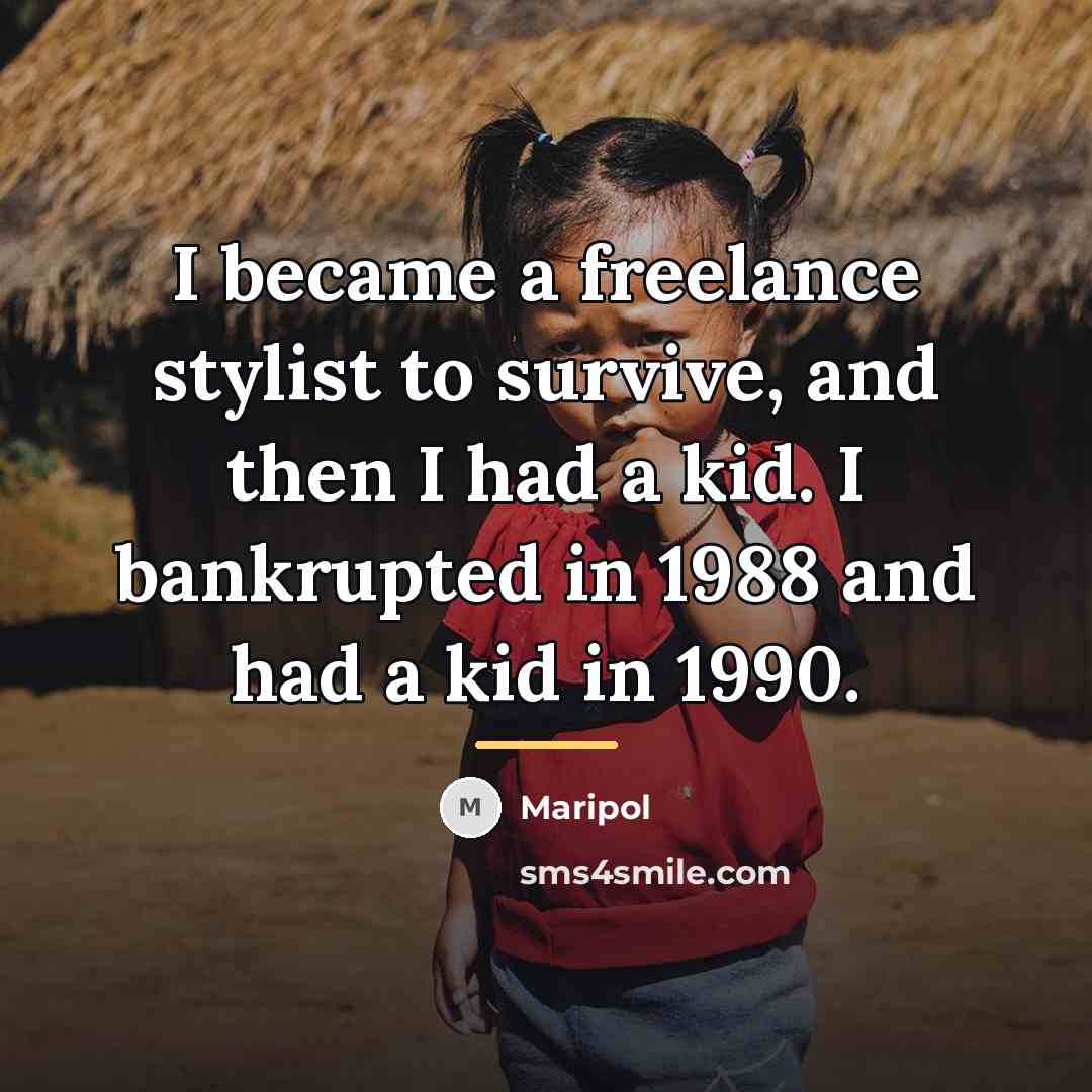 “I became a freelance stylist to survive, and then I…” quote by Maripol
