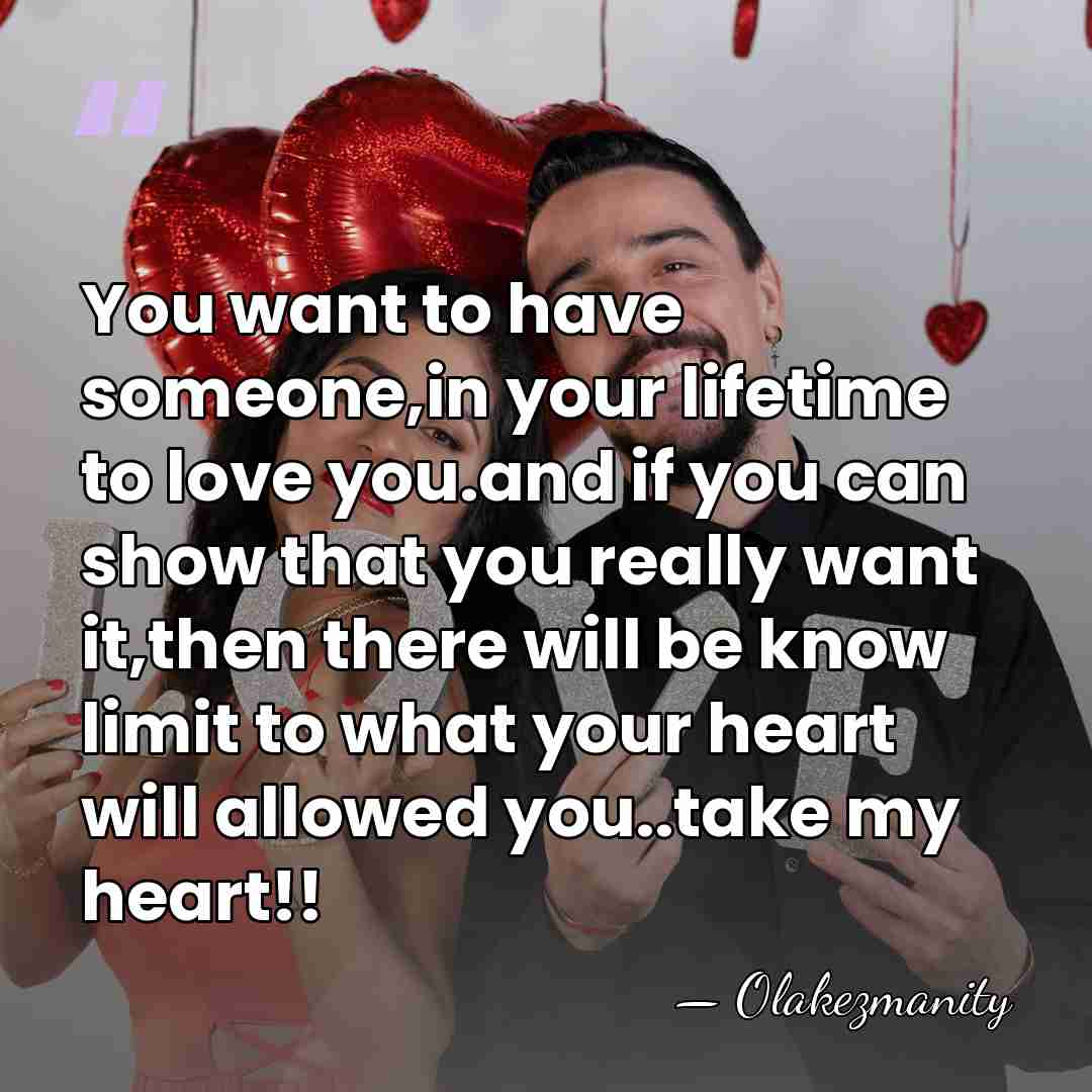 You want to have someone,in your lifetime to love you.and if you&hellip; - Olakezmanity