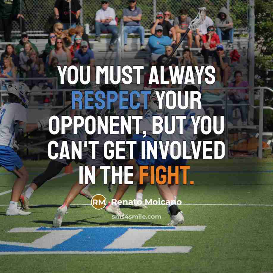 “You must always respect your opponent, but you can't get…” quote by Renato Moicano
