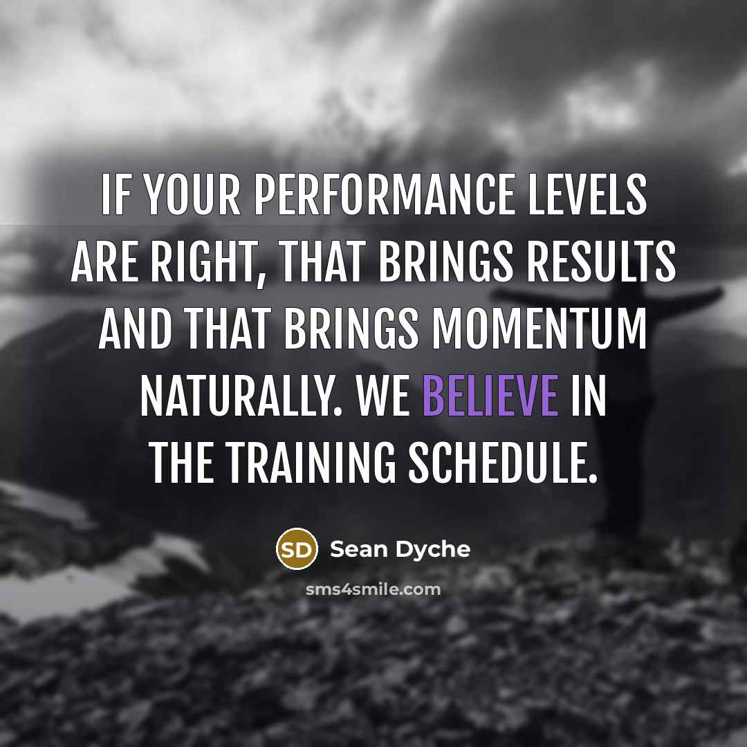 “If your performance levels are right, that brings results and…” quote by Sean Dyche