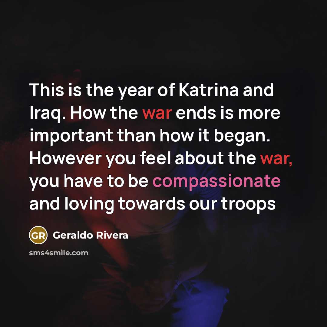 “This is the year of Katrina and Iraq. How the…” quote by Geraldo Rivera