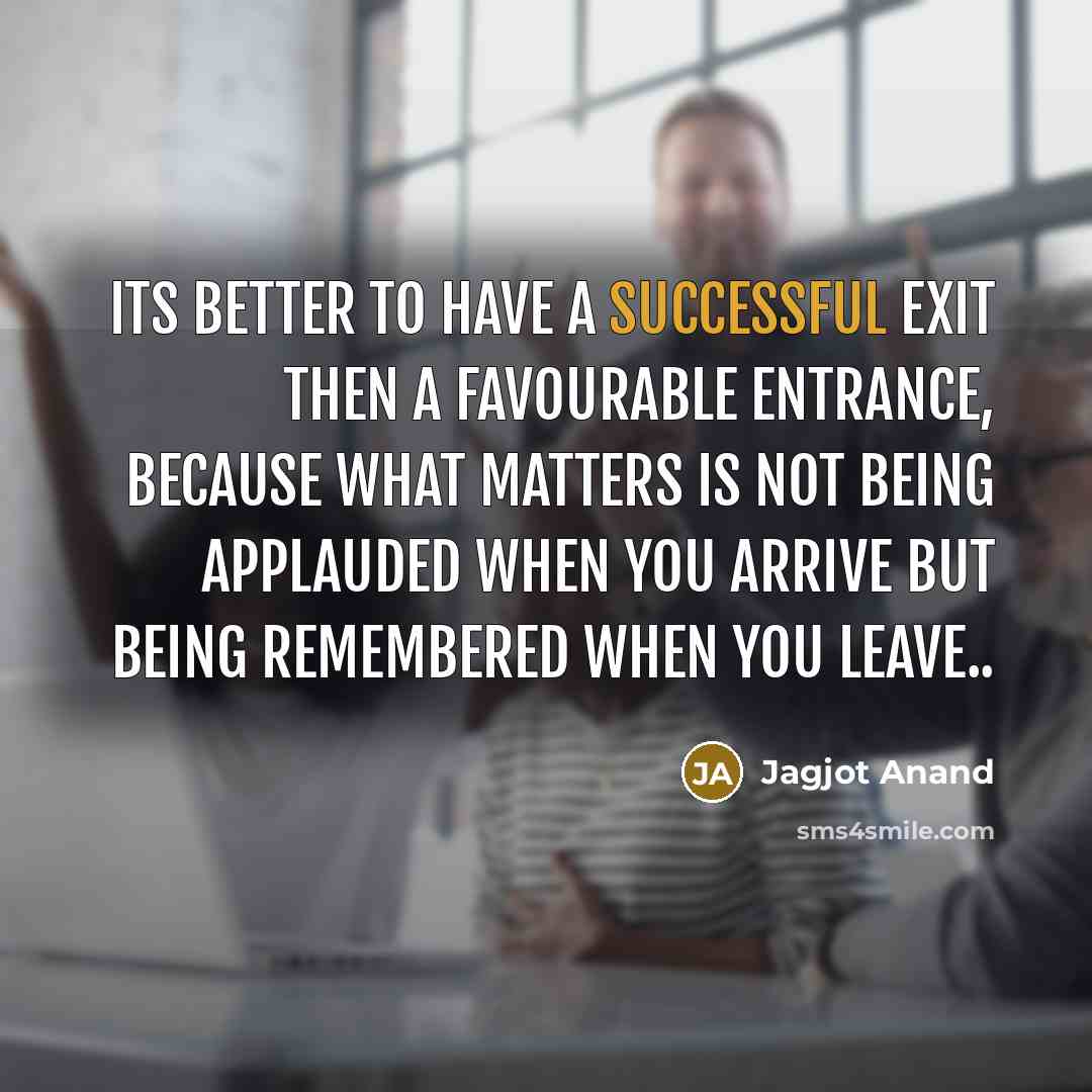 “Its better to have a Successful Exit then a Favourable…” quote by Jagjot Anand