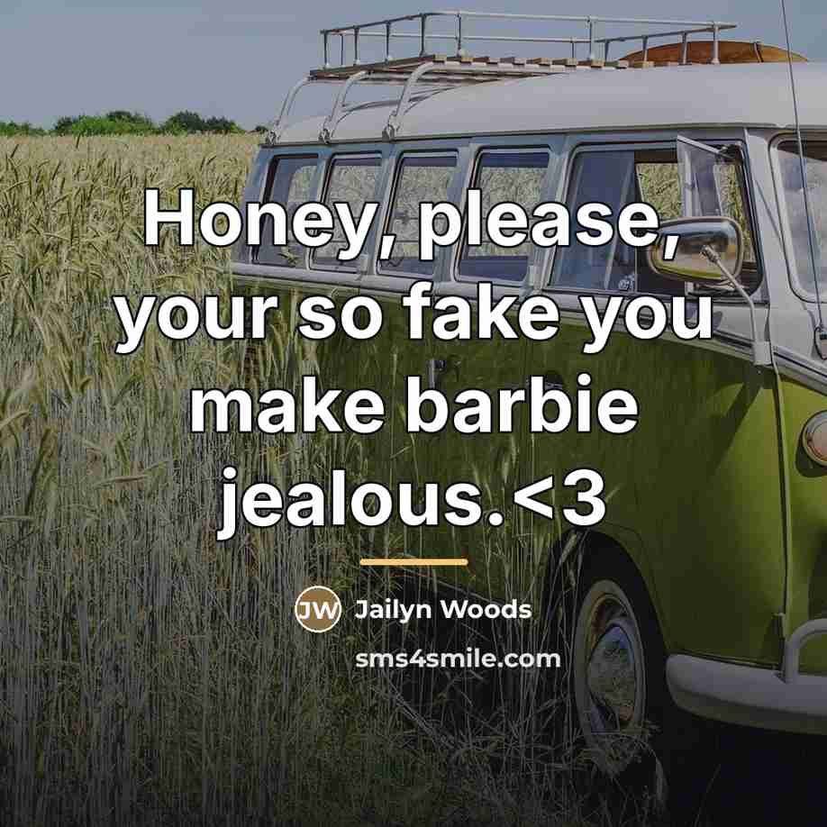 “Honey, please, your so fake you make barbie jealous.…” quote by Jailyn Woods
