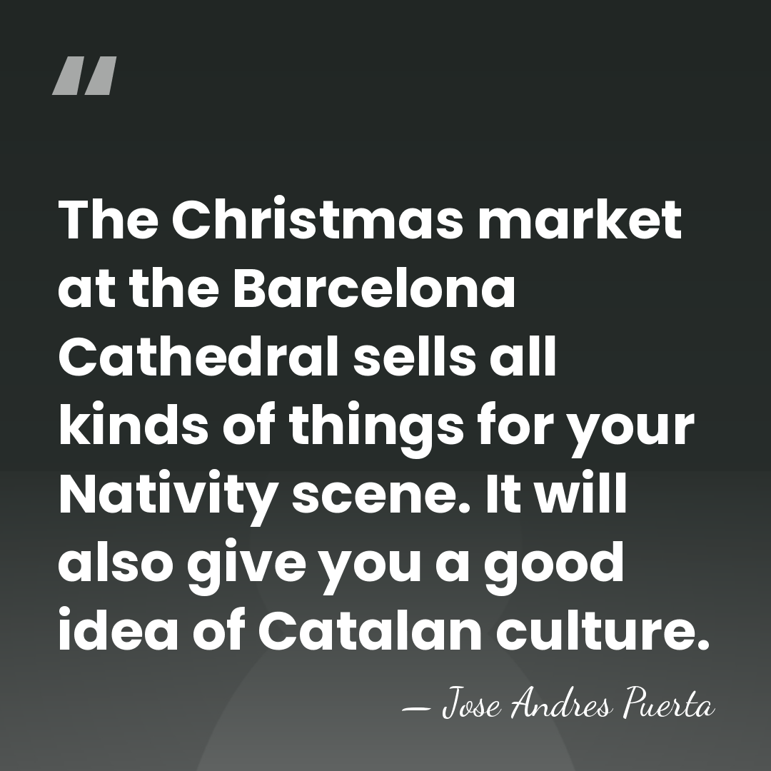 The Christmas market at the Barcelona Cathedral sells all kinds of things&hellip; - Jose Andres Puerta