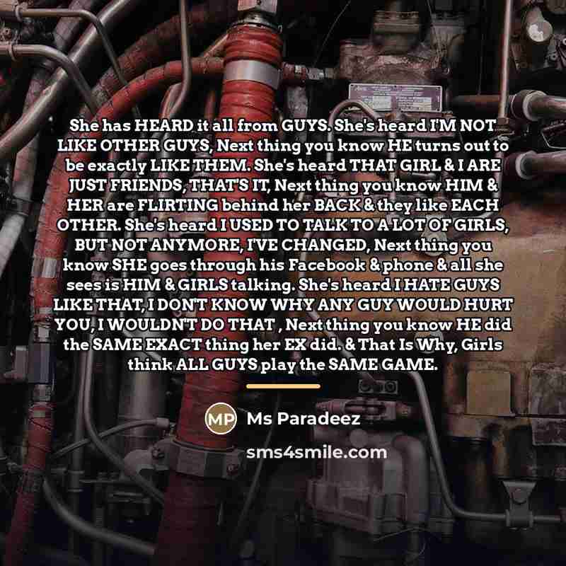 “She has HEARD it all from GUYS. She's heard I'M…” quote by Ms Paradeez