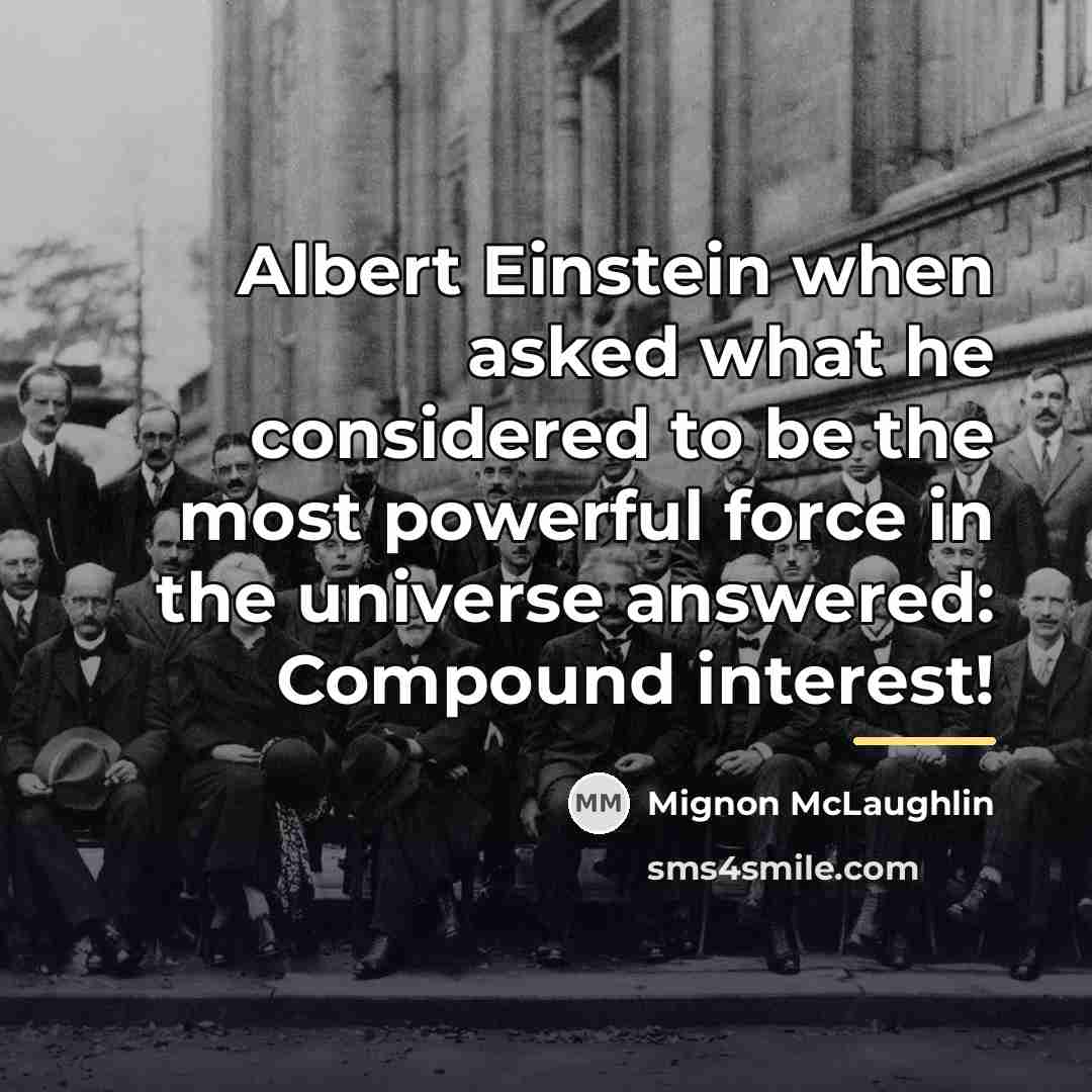 “Albert Einstein when asked what he considered to be the…” quote by Mignon McLaughlin