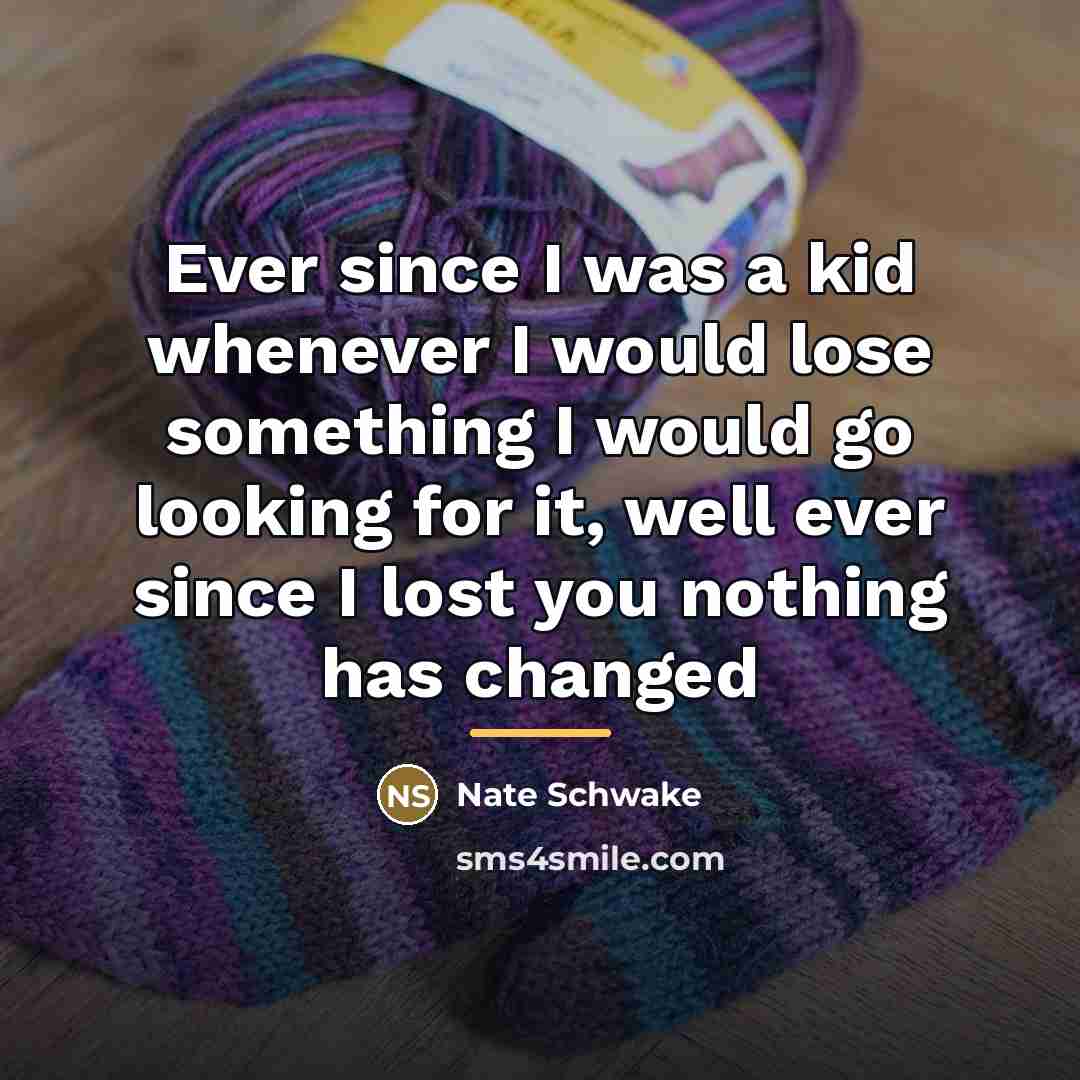 “Ever since I was a kid whenever I would lose…” quote by Nate Schwake