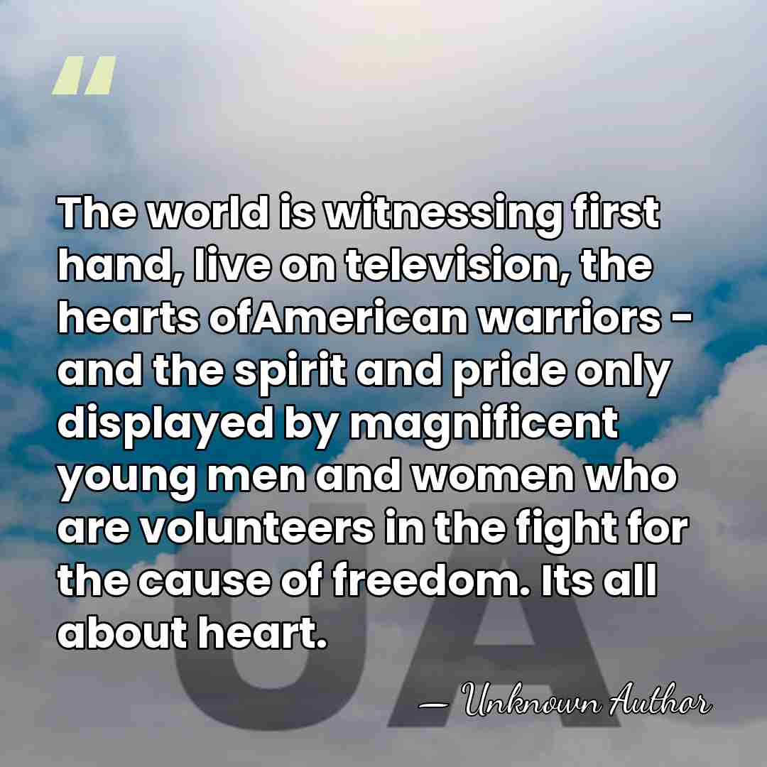 The world is witnessing first hand, live on television, the hearts ofAmerican&hellip; - Ada F Kay