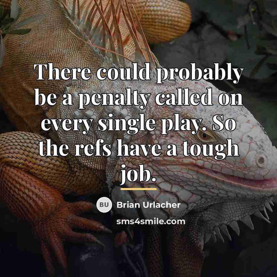 “There could probably be a penalty called on every single…” quote by Brian Urlacher