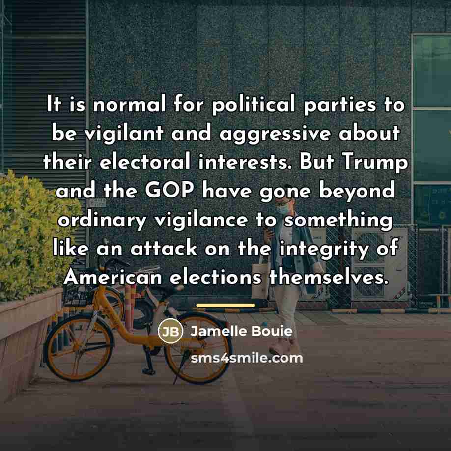 “It is normal for political parties to be vigilant and…” quote by Jamelle Bouie