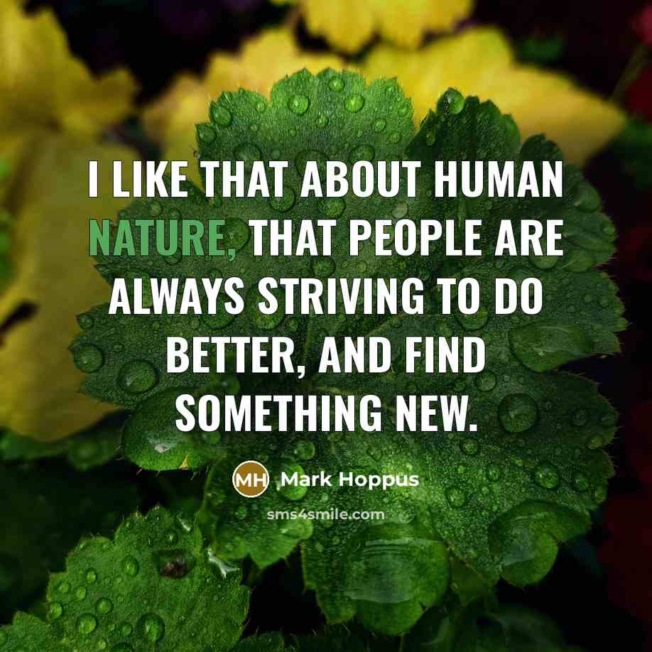 “I like that about human nature, that people are always…” quote by Mark Hoppus