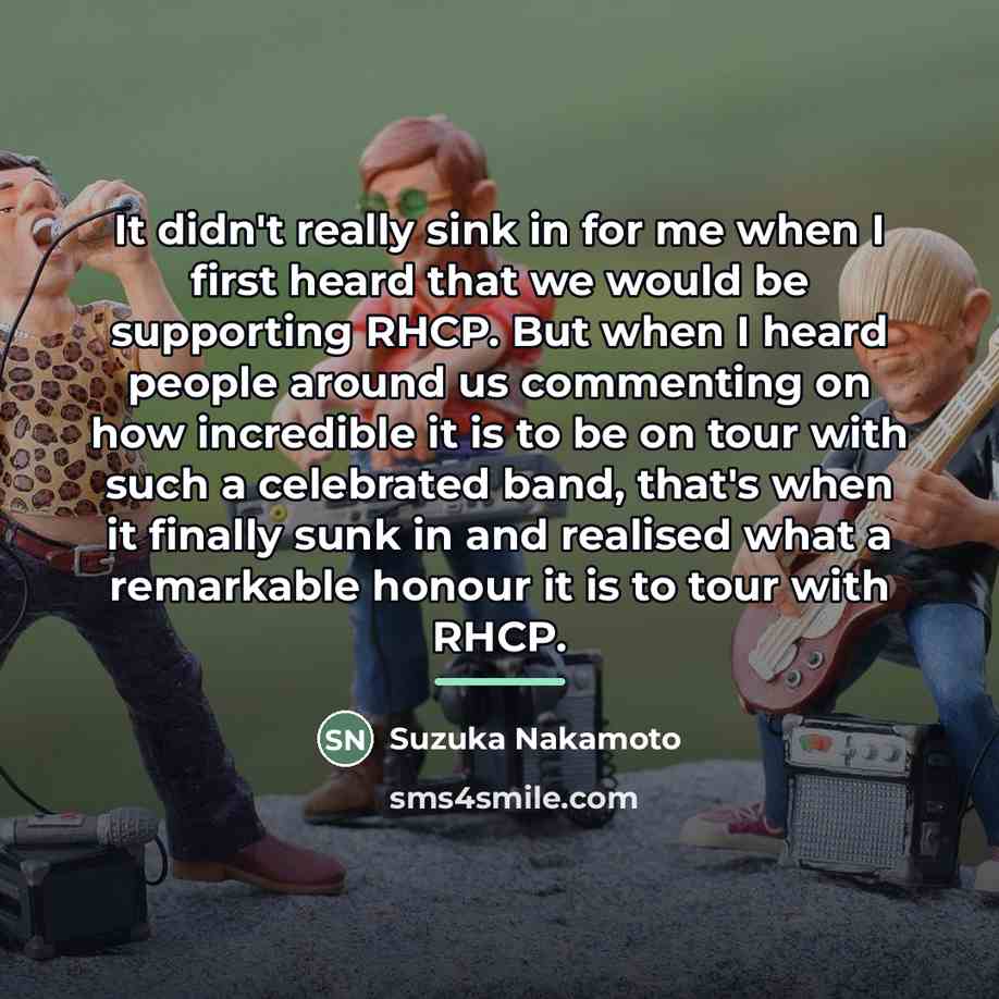 “It didn't really sink in for me when I first…” quote by Suzuka Nakamoto