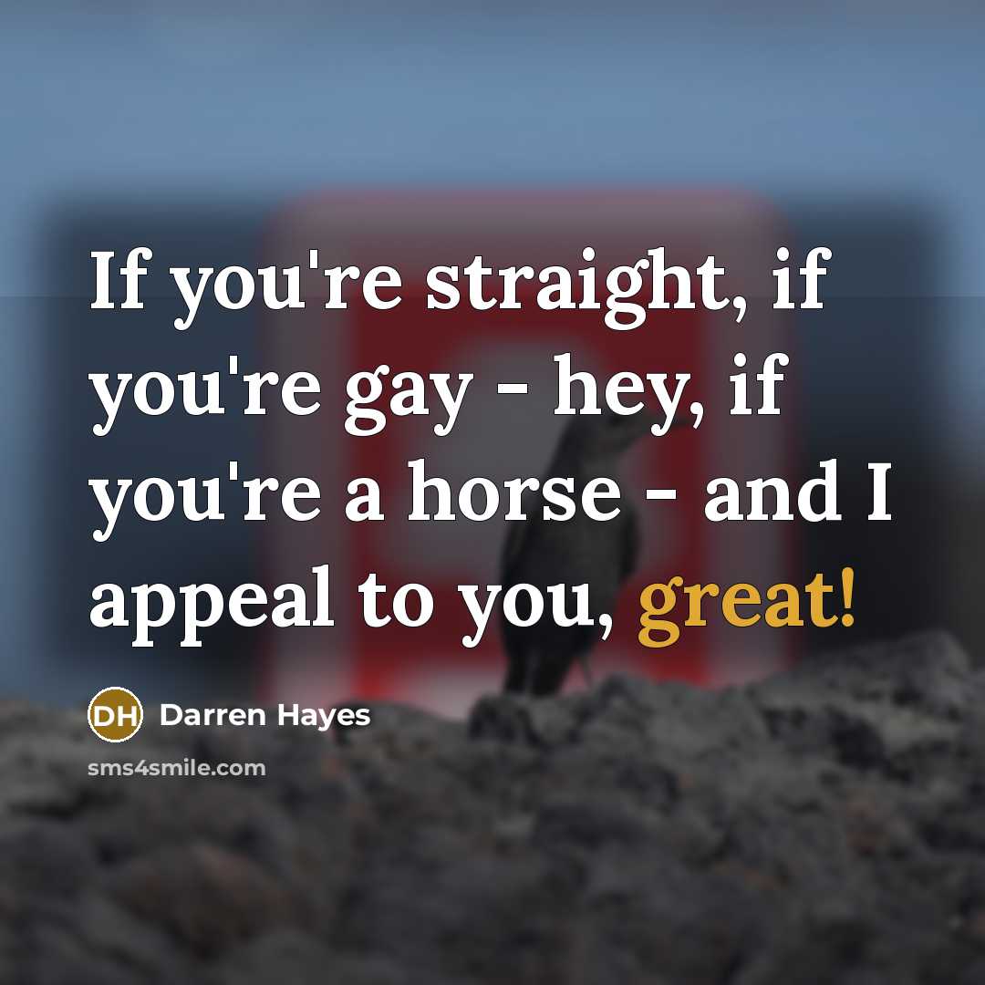 “If you're straight, if you're gay - hey, if you're…” quote by Darren Hayes