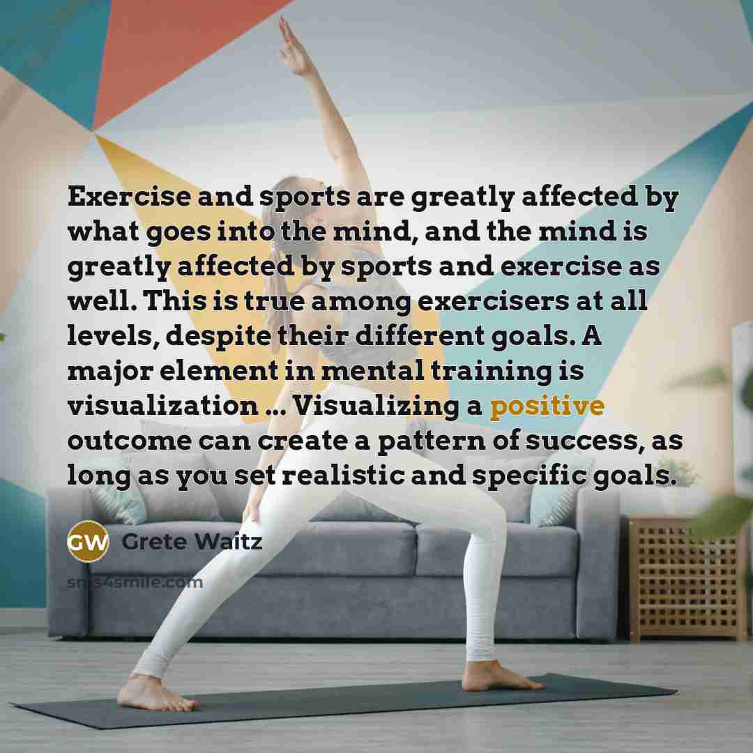 “Exercise and sports are greatly affected by what goes into…” quote by Grete Waitz
