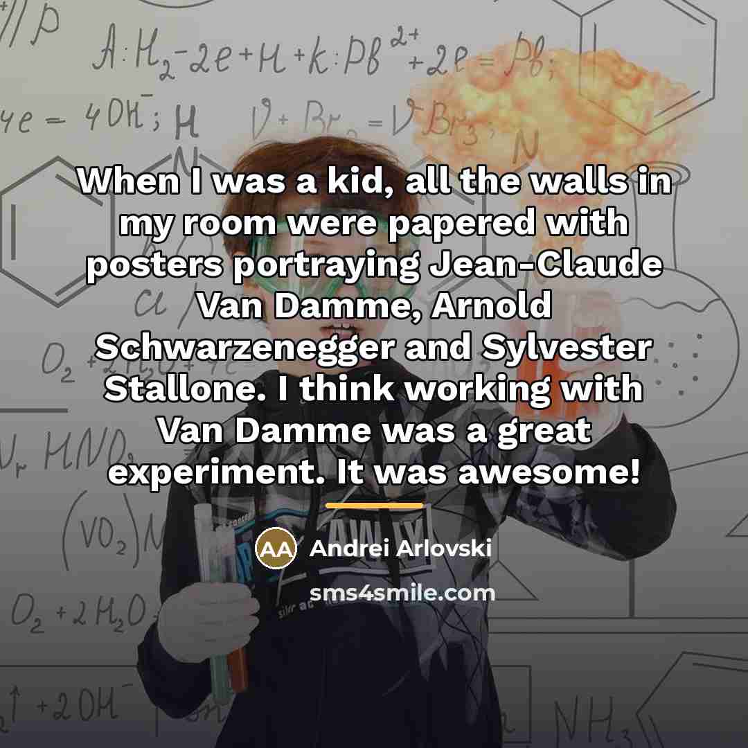 “When I was a kid, all the walls in my…” quote by Andrei Arlovski