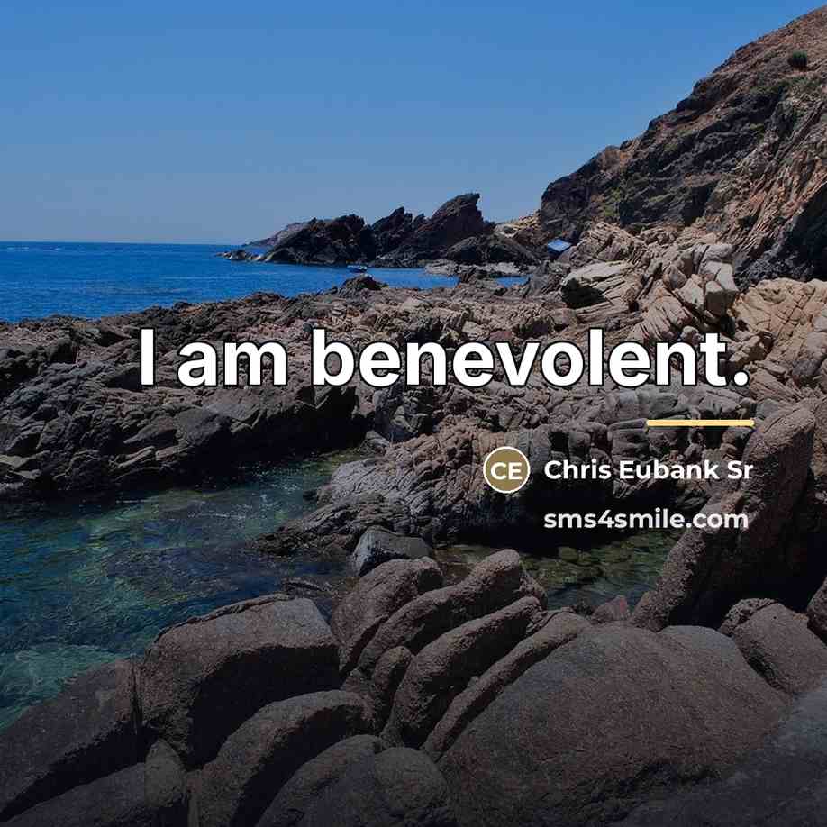 “I am benevolent.…” quote by Chris Eubank Sr
