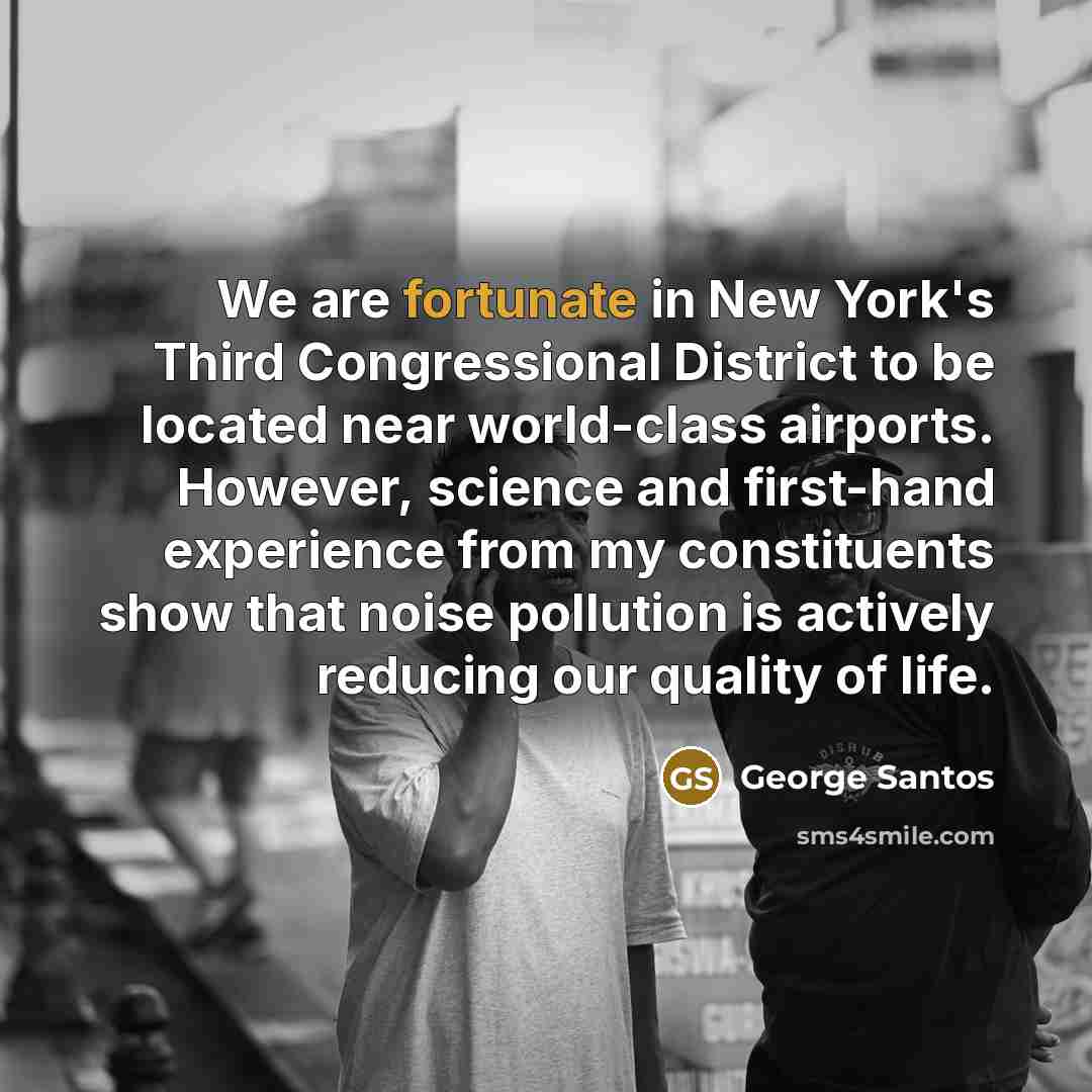 “We are fortunate in New York's Third Congressional District to…” quote by George Santos