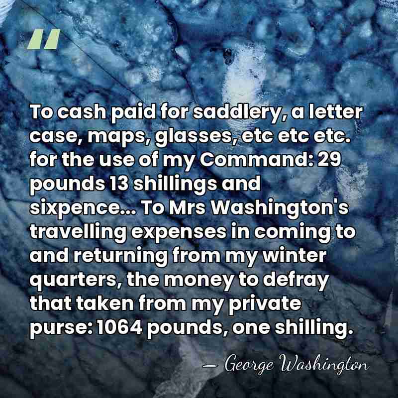 To cash paid for saddlery, a letter case, maps, glasses, etc etc&hellip; - George Washington