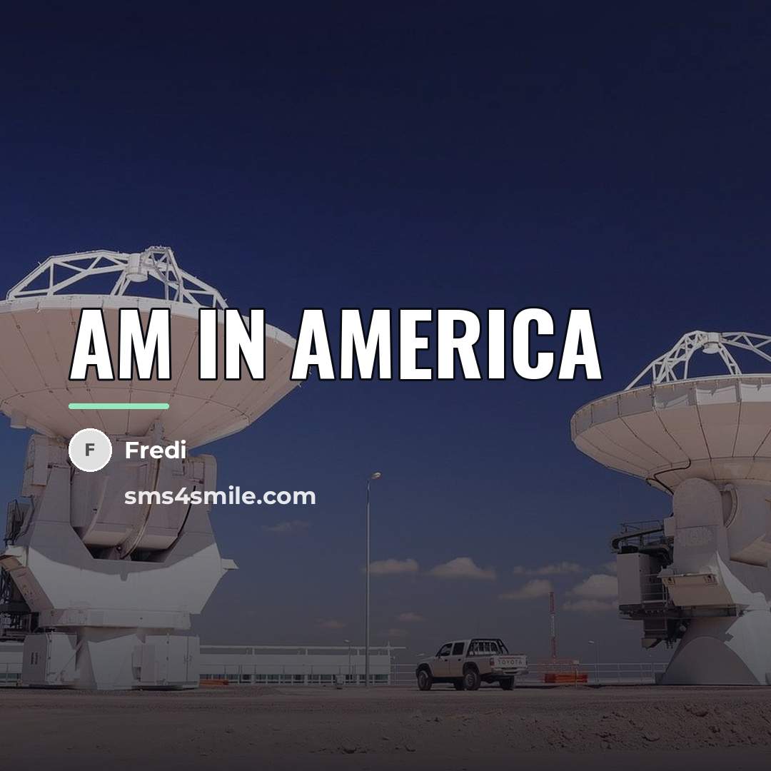 “Am in america…” quote by Fredi
