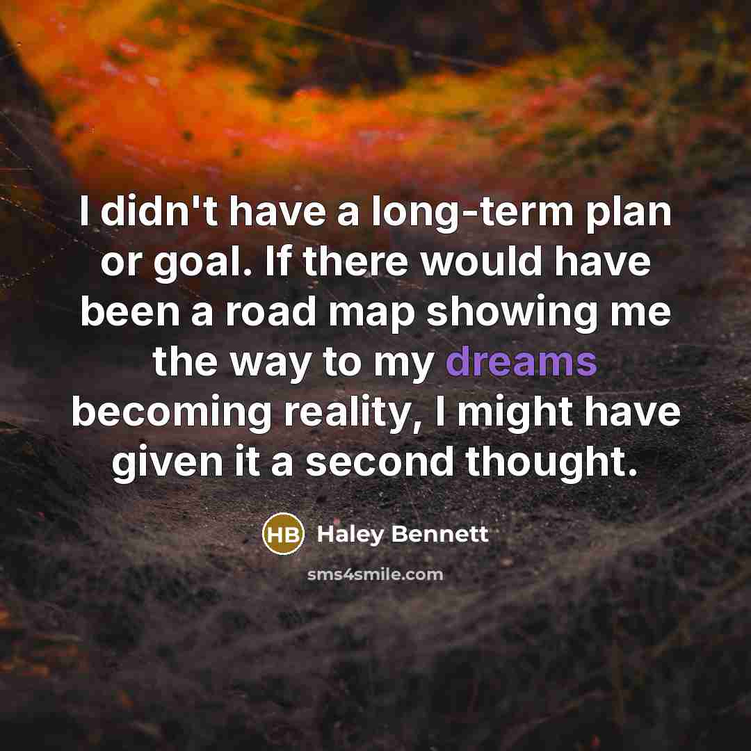 “I didn't have a long-term plan or goal. If there…” quote by Haley Bennett