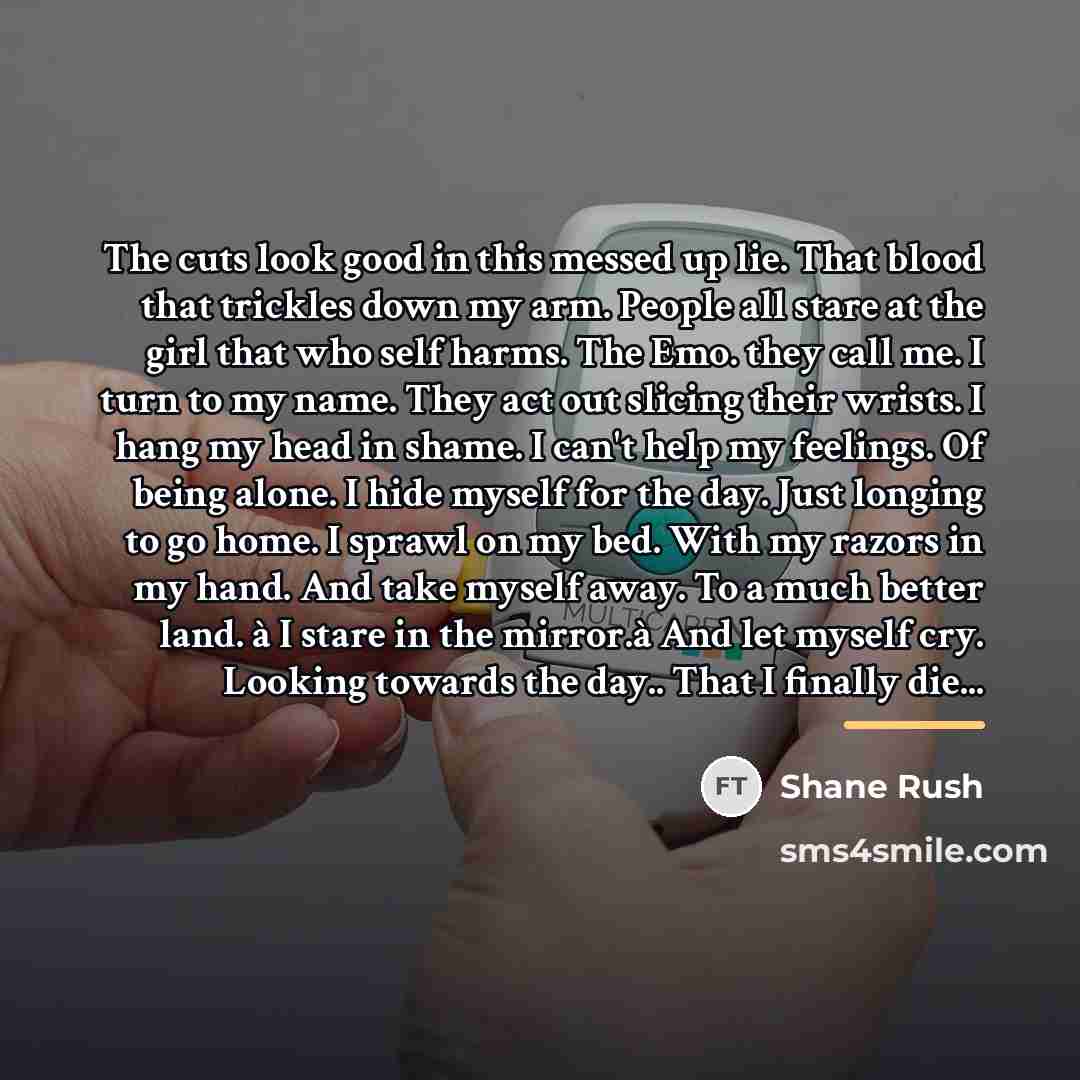 “The cuts look good in this messed up lie. That…” quote by Shane Rush