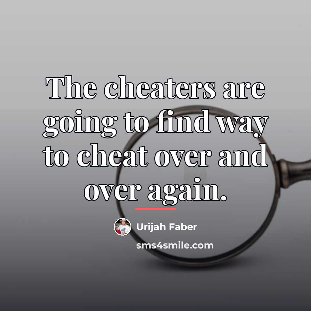 “The cheaters are going to find way to cheat over…” quote by Urijah Faber
