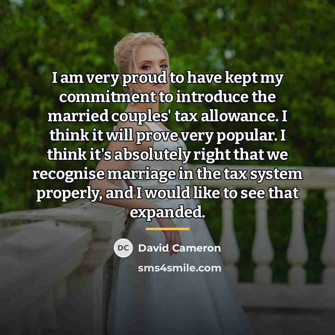 “I am very proud to have kept my commitment to…” quote by David Cameron