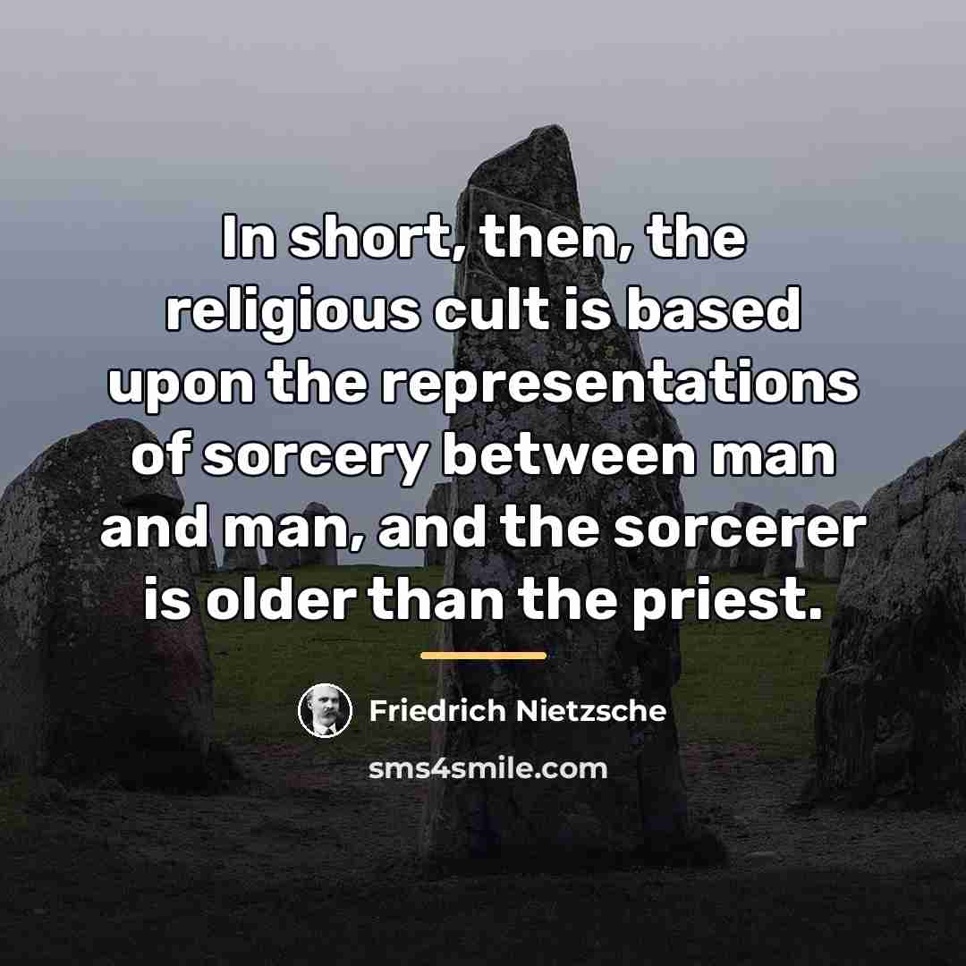 “In short, then, the religious cult is based upon the…” quote by Friedrich Nietzsche