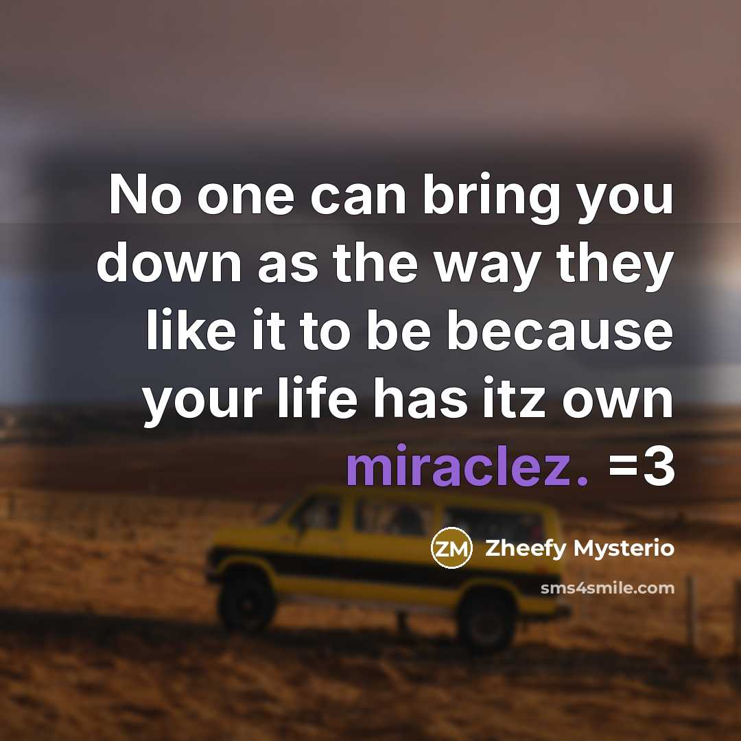 “No one can bring you down as the way they…” quote by Zheefy Mysterio