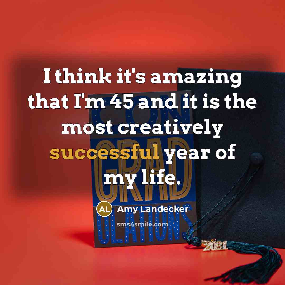 “I think it's amazing that I'm 45 and it is…” quote by Amy Landecker