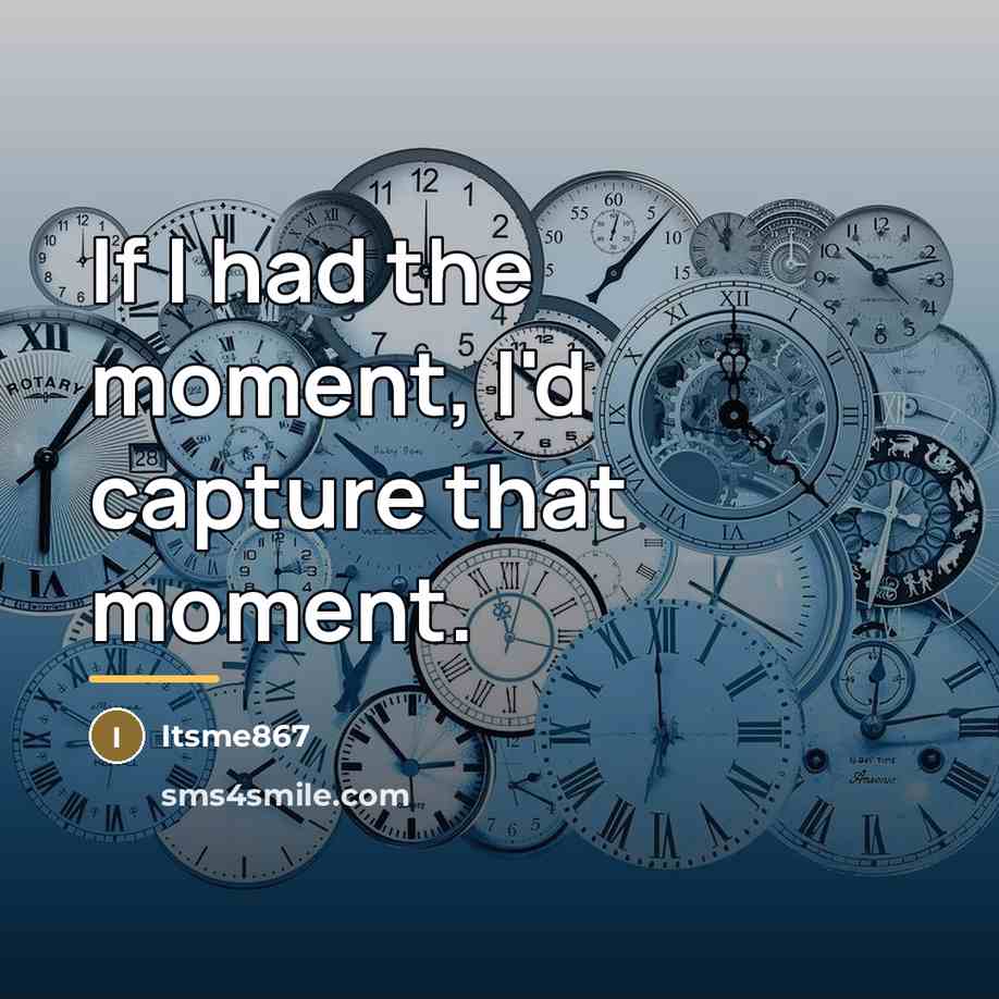 “If I had the moment, I'd capture that moment.…” quote by Itsme867