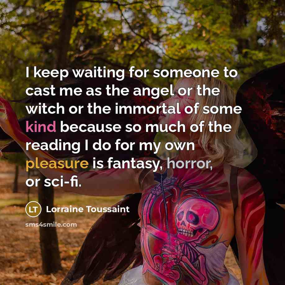 “I keep waiting for someone to cast me as the…” quote by Lorraine Toussaint