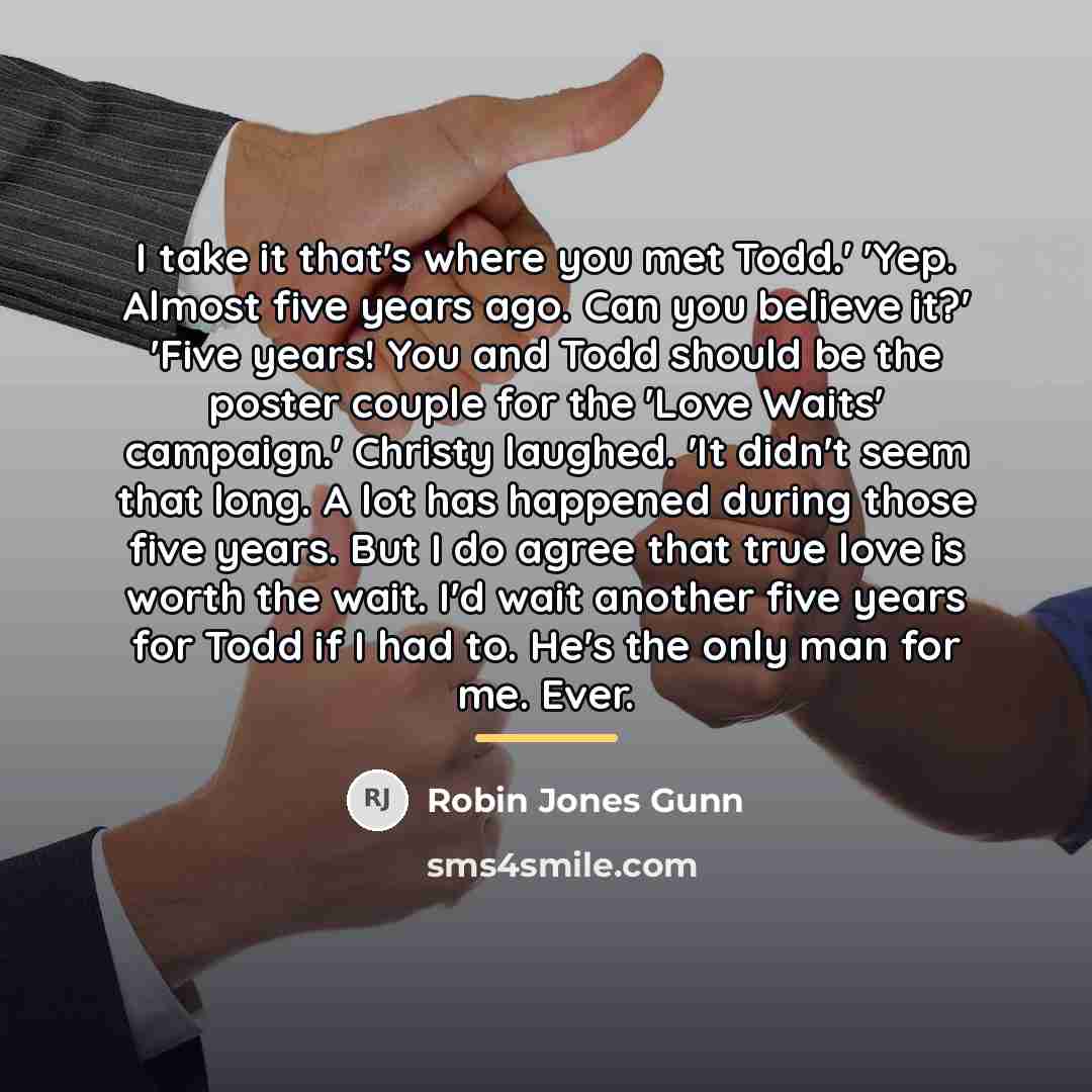 “I take it that's where you met Todd.' 'Yep. Almost…” quote by Robin Jones Gunn