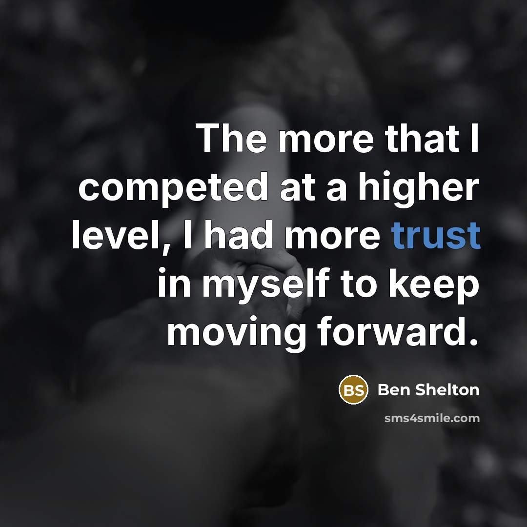 “The more that I competed at a higher level, I…” quote by Ben Shelton