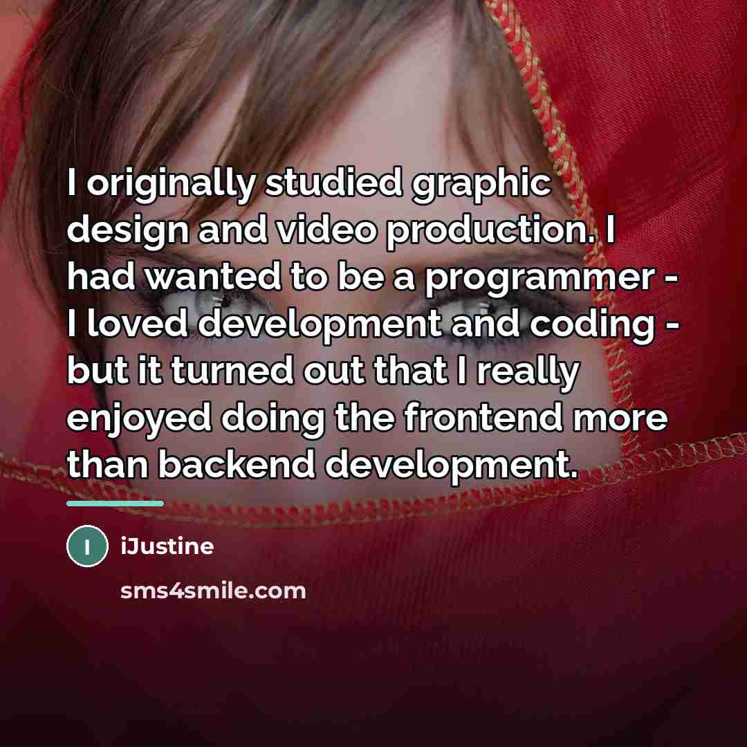 “I originally studied graphic design and video production. I had…” quote by iJustine