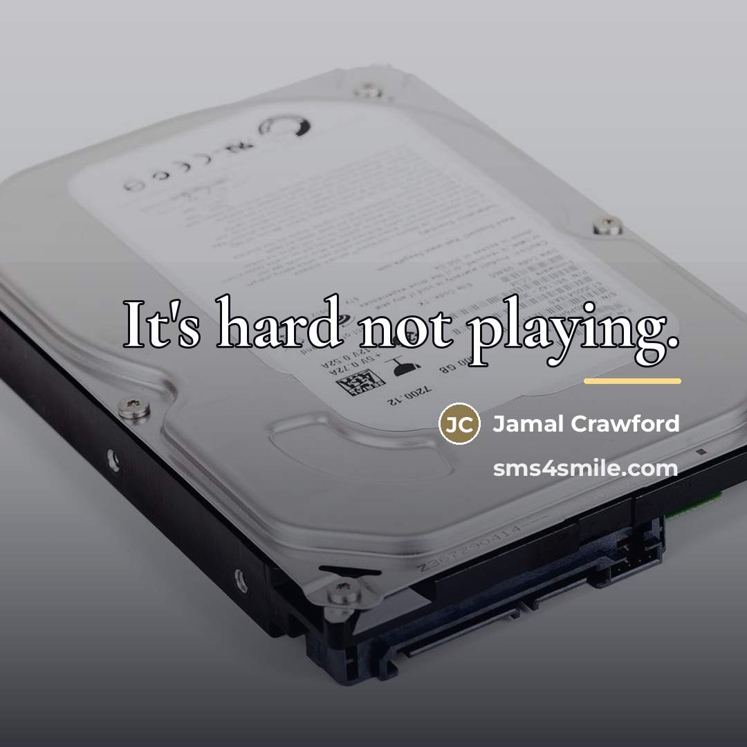 “It's hard not playing.…” quote by Jamal Crawford