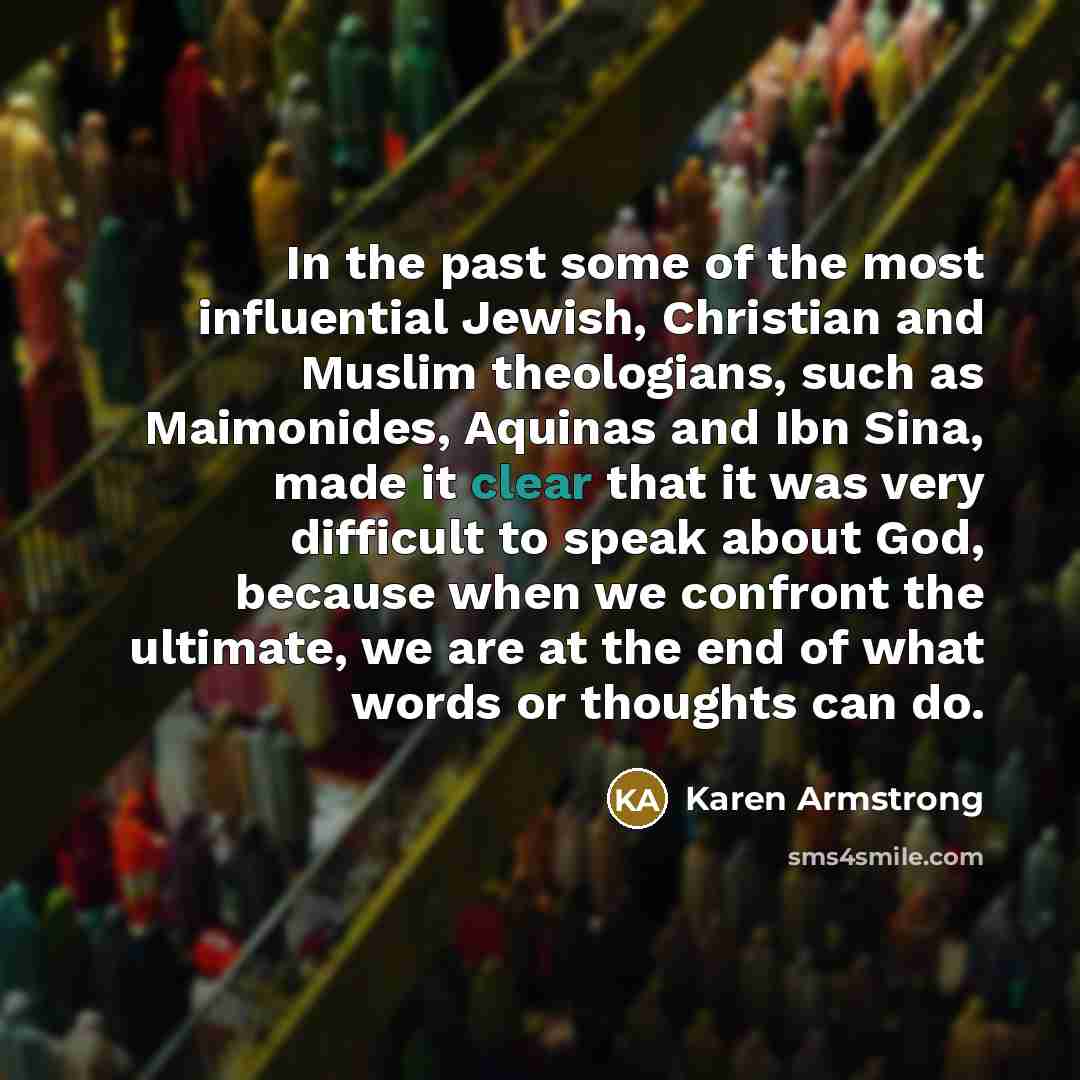 “In the past some of the most influential Jewish, Christian…” quote by Karen Armstrong