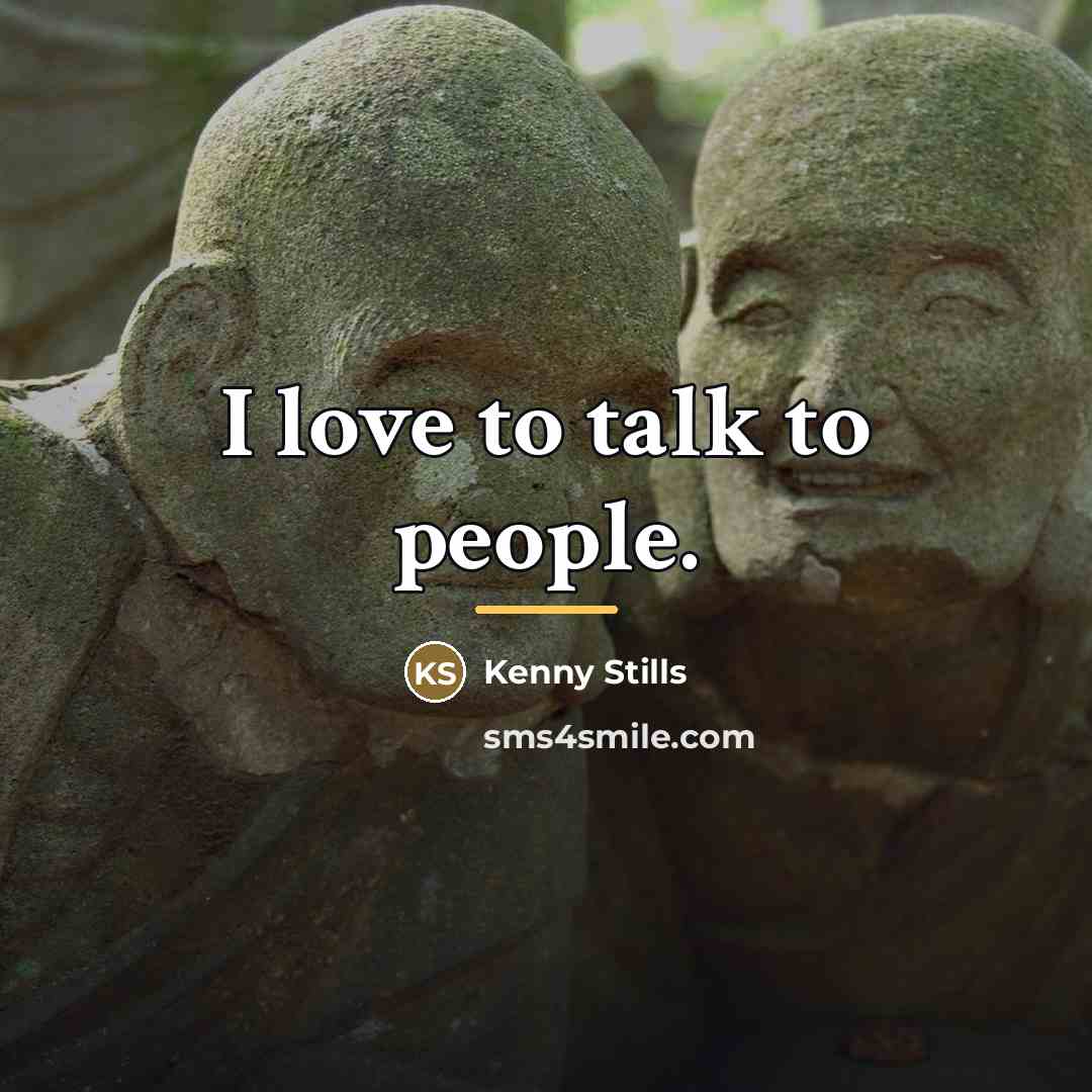 “I love to talk to people.…” quote by Kenny Stills
