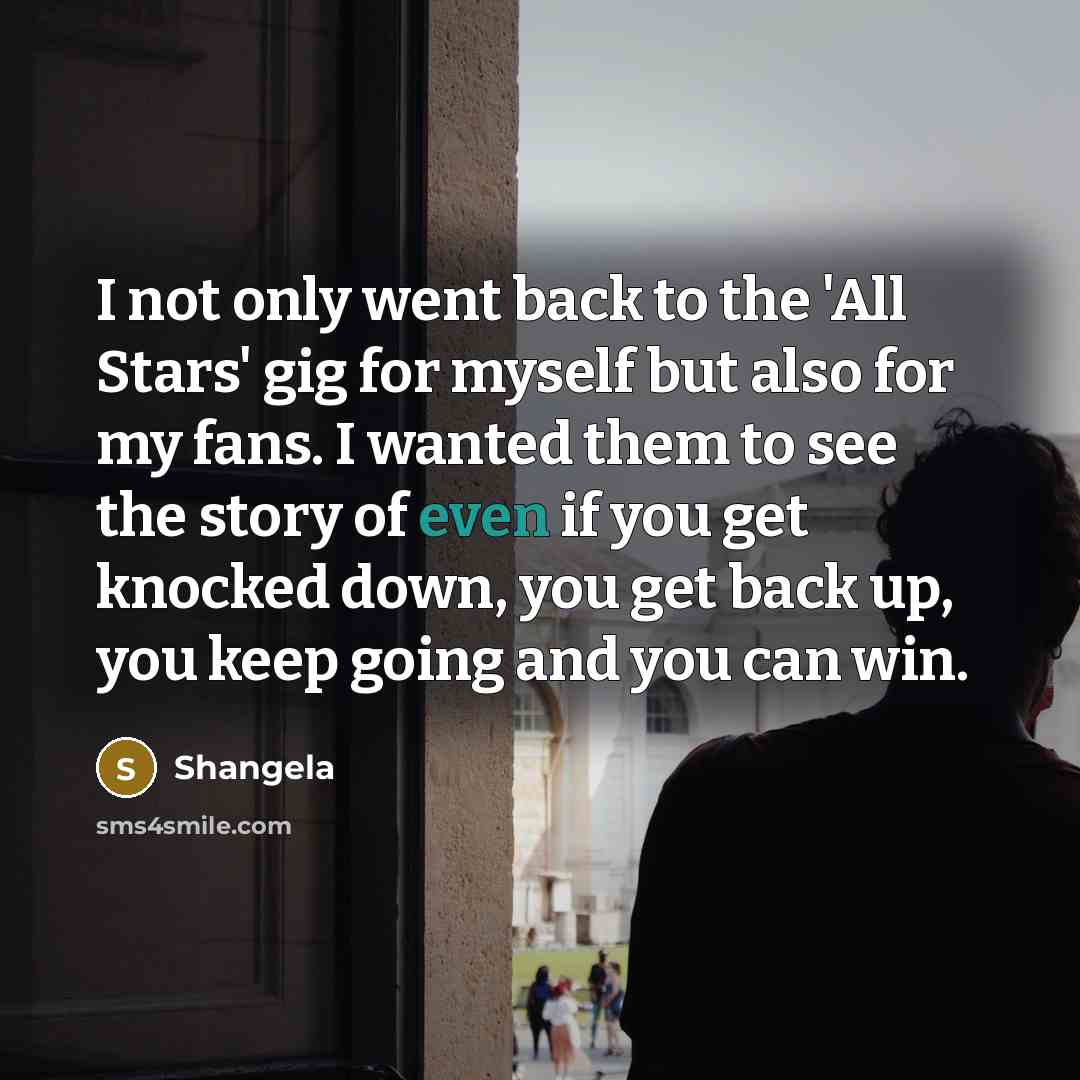 “I not only went back to the 'All Stars' gig…” quote by Shangela