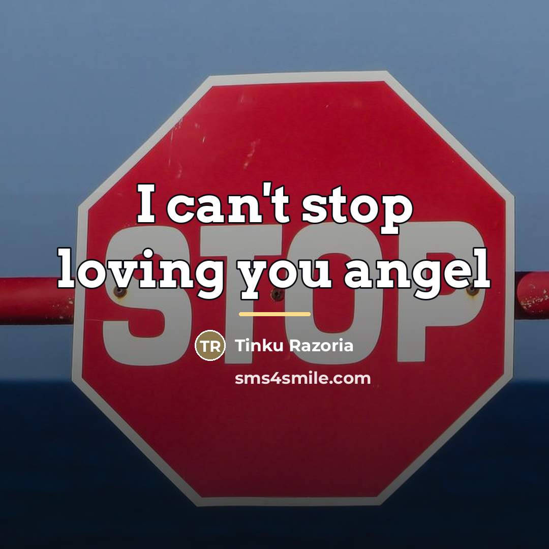 “I can't stop loving you angel…” quote by Tinku Razoria