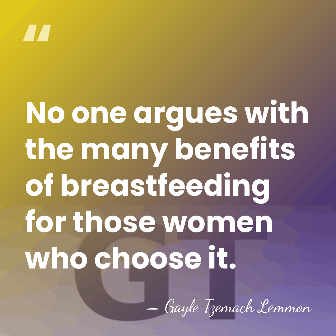 No one argues with the many benefits of breastfeeding for those women&hellip; - Gayle Tzemach Lemmon