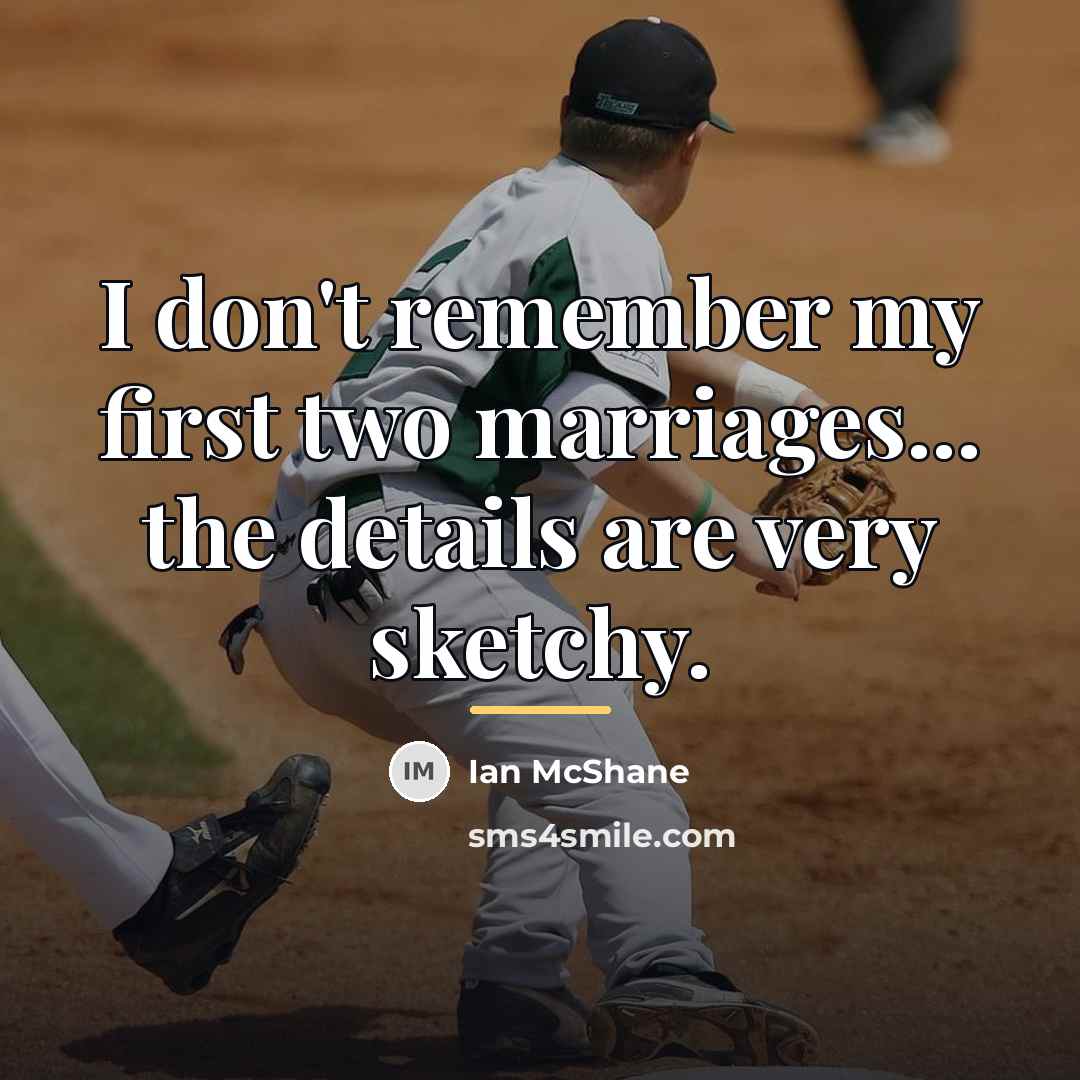 “I don't remember my first two marriages... the details are…” quote by Ian McShane