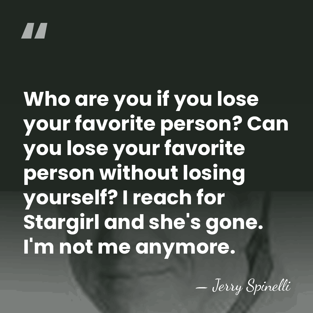 Who are you if you lose your favorite person? Can you lose&hellip; - Jerry Spinelli
