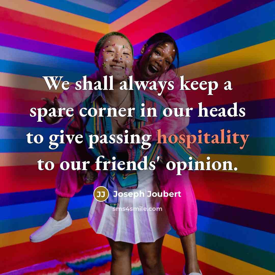 “We shall always keep a spare corner in our heads…” quote by Joseph Joubert