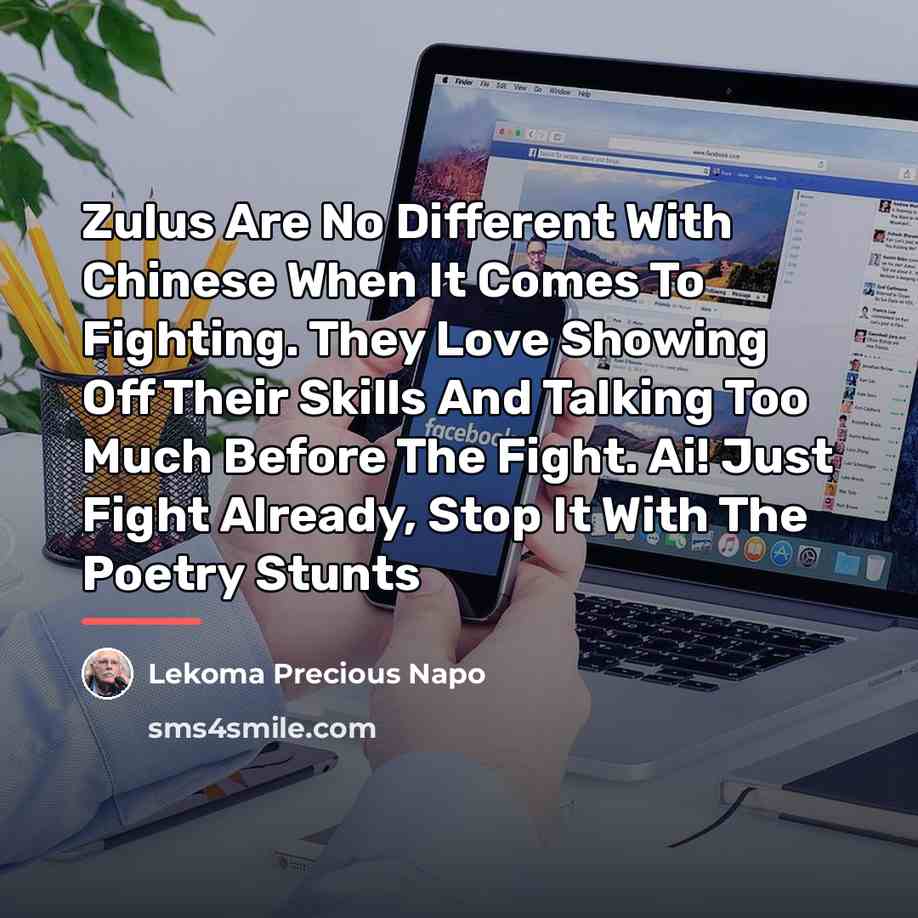 “Zulus Are No Different With Chinese When It Comes To…” quote by Lekoma Precious Napo