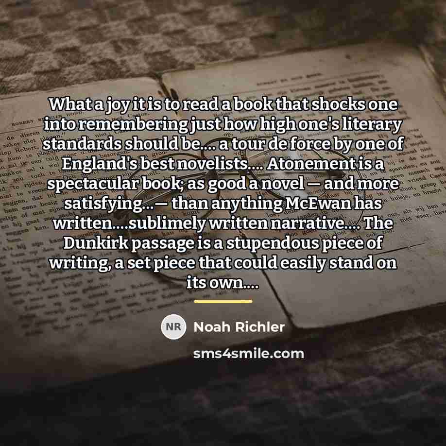 “What a joy it is to read a book that…” quote by Noah Richler